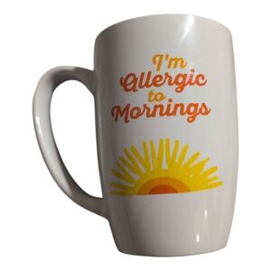 White Mug "I'm Allergic To Mornings"